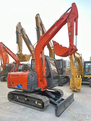 ZX60 Hydraulic Used Hitachi Excavator Easy Operate 6000KG