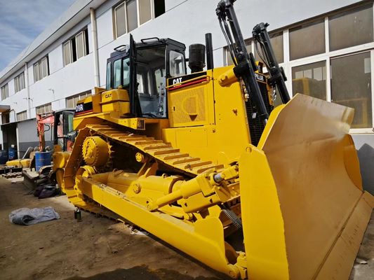Caterpillar Series Bulldozer CATD9R Soil Plowing Operation Road Construction