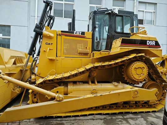 Caterpillar Series Bulldozer CATD9R Soil Plowing Operation Road Construction