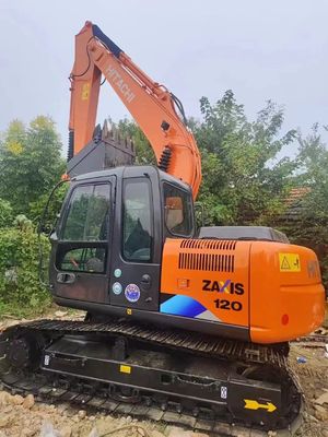 Used construction machinery Hitachi ZX120 crawler excavator for road construction