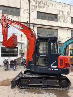 Factory Farm Hydraulic Second Hand Doosan DX55 Excavator Used Machinery