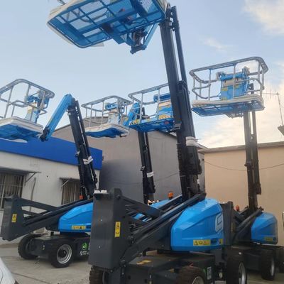 Electric Curved Arm Aerial Work Platforms Anti Collision