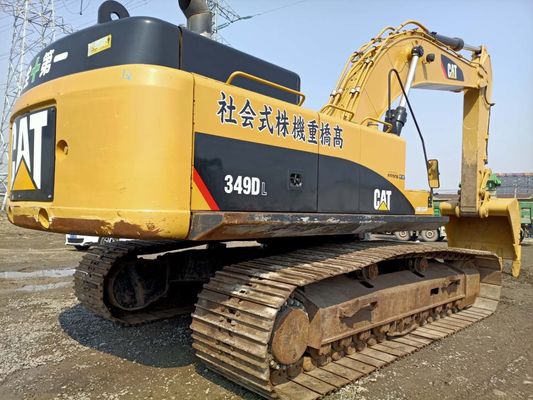 Japan Oorsprong Gebruikte kattengraver 50000kg CAT 349DL Crawler-graver met een emmercapaciteit van 2m3