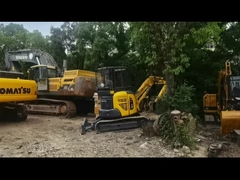 Komatsu 35 graafmachine, een mini-graafmachine die wordt gebruikt bij de bouw van stedelijke pijpleidingen, landschapsontwerp