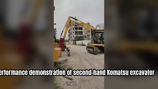 Gebruikte Komatsu graafmachine PC200 prestatiedemo